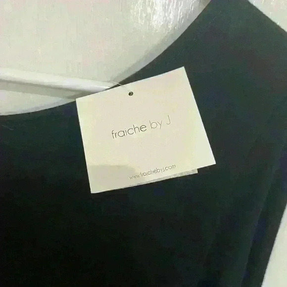 New Franchie by J black long sleeve dress criss cross back large - Picture 2 of 4